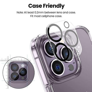 Kinglas Back Camera Lens HD Tempered Glass+Black Circle