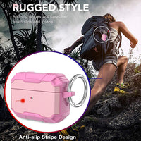 Shockproof Robot Armor Hard Plastic Case for AirPods 4
