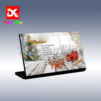 Display King - Acrylic display plaque for Lego Santa's Sleigh 40499
