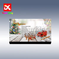 Display King - Acrylic display plaque for Lego Santa's Sleigh 40499
