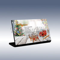 Display King - Acrylic display plaque for Lego Santa's Sleigh 40499
