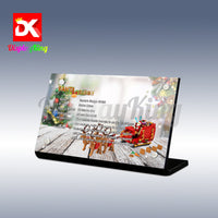 Display King - Acrylic display plaque for Lego Santa's Sleigh 40499
