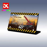 Display King - Acrylic display plaque for Lego Rough Terrain Crane 42082
