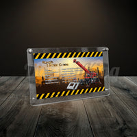 Display King - Acrylic photo frame for Lego Rough Terrain Crane 42082
