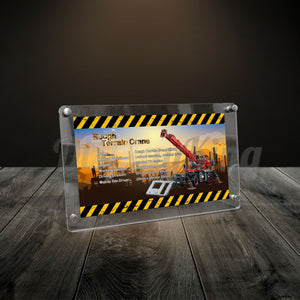 Display King - Acrylic photo frame for Lego Rough Terrain Crane 42082