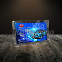 Display King - Acrylic photo frame for Lego Bugatti Chiron 42083
