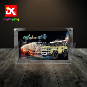 Display King - Acrylic photo frame for Lego Land Rover Defender 42110