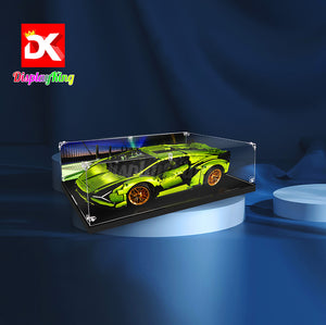 Display King - Acrylic display case with screw for LEGO® Lamborghini Sián FKP 37 42115