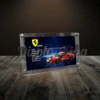 Display King - Acrylic photo frame for Lego Ferrari 488 GTE "AF Corse #51" 42125
