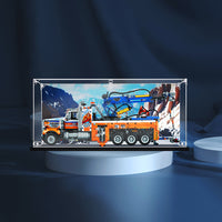 Display King - Acrylic  display case with screw for LEGO® Heavy-duty Tow Truck 42128