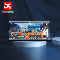 Display King - Acrylic  display case with screw for LEGO® Heavy-duty Tow Truck 42128
