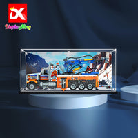 Display King - Acrylic  display case with screw for LEGO® Heavy-duty Tow Truck 42128