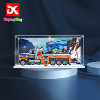 Display King - Acrylic  display case with screw for LEGO® Heavy-duty Tow Truck 42128
