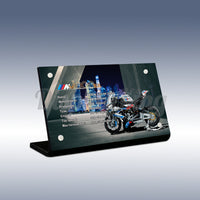 Display King - Acrylic display plaque for Lego BMW M 1000 RR 42130
