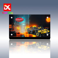 Display King - Acrylic display plaque for Lego Bugatti Bolide 42151
