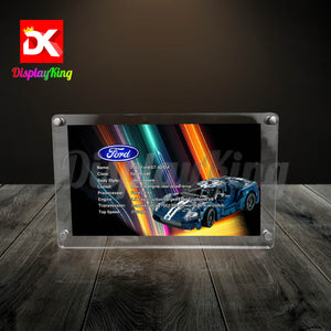 Display King - Acrylic photo frame for Lego 2022 Ford GT 42154