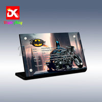 Display King - Acrylic display plaque for Lego The Batman -BATCYCLE 42155
