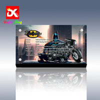 Display King - Acrylic display plaque for Lego The Batman -BATCYCLE 42155