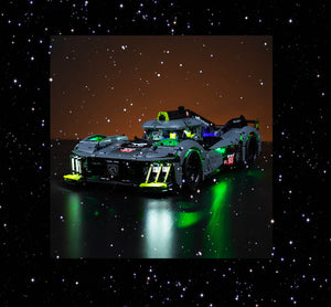 Brick Shine -  Light Kit for LEGO®PEUGEOT 9X8 24H Le Mans Hybrid Hypercar 42156