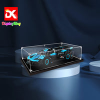 Display King - Acrylic display case for LEGO® Bugatti Bolide Agile Blue 42162 3mm Thickness dust-Free and Crystal Clear Display case with Screw