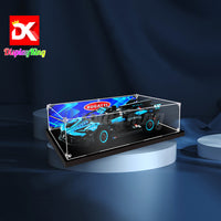 Display King - Acrylic display case for LEGO® Bugatti Bolide Agile Blue 42162 3mm Thickness dust-Free and Crystal Clear Display case with Screw