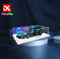 Display King - Acrylic display case for LEGO® Bugatti Bolide Agile Blue 42162 3mm Thickness dust-Free and Crystal Clear Display case with Screw
