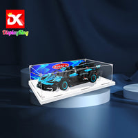 Display King - Acrylic display case for LEGO® Bugatti Bolide Agile Blue 42162 3mm Thickness dust-Free and Crystal Clear Display case with Screw