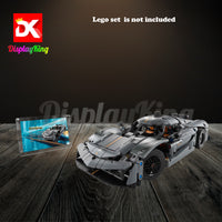 Display King - Acrylic photo frame for Lego KoenigseggJesko Absolut Grey Hypercar 42173