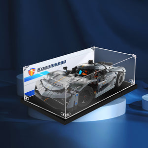 Display King -Acrylic display case with screw for LEGO® Koenigsegg Jesko Absolut GreyHypercar 42173