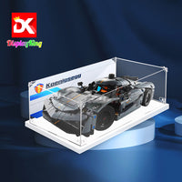 Display King -Acrylic display case with screw for LEGO® Koenigsegg Jesko Absolut GreyHypercar 42173
