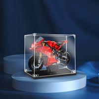 Display King - Acrylic display case with screw for LEGO® Ducati Panigale V4 s Motorcycle 42202
