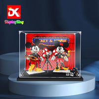 Display King - Acrylic display case with screw for Lego Disney Mickey Mouse & Minnie Mouse Character 43179
