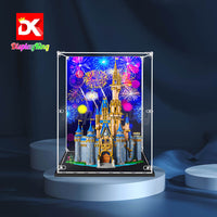 Display King - Acrylic display case for LEGO Disney Castle 43222 3mm Thickness dust-Free and Crystal Clear Display case with Screw