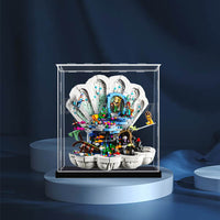 Display King - Acrylic  display case  for LEGO® The Little Mermaid Roval Clamshell 43225
