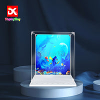 Display King - Acrylic display case with screw for LEGO® The Little Mermaid Royal clamshell1 43225
