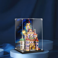 Display King -Acrylic display case with screw for LEGO® Beauty and the Beast Castle 43263