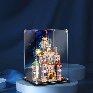 Display King -Acrylic display case with screw for LEGO® Beauty and the Beast Castle 43263