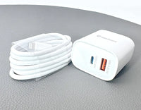 sky Maxguard 45PDLC PD 45W wall charger with Type-C to Lightning combo
