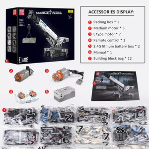 Mould King 17002 Cranes Building Kits 4000 Pieces with Motor/APP Remote Control