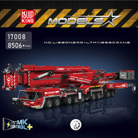 MOULD KING 17008 Red Liebherr LTM 11200 Remote Controlled Crane With Motor with 8506 Pieces
