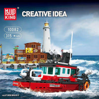 MOULD KING 10082 Fire Boat with 315 Pieces
