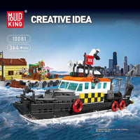 MOULD KING 10081 British Multi-Functional Rescue Boat with 364 Pieces
