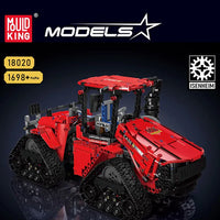 MOULD KING 18020 Pneumatic Crawler Tractor With Motor with 1698 Pieces
