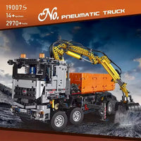 MOULD KING 19007S Pneumatic Truck With Motor with 2970 Pieces
