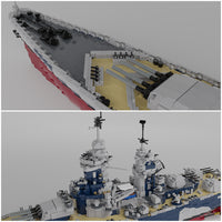 MOC Factory 163300 French Battleship Richelieu with 10803 Pieces
