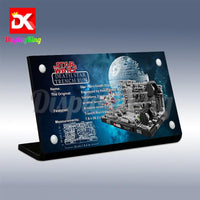 Display King - Acrylic display plaque for Lego Death Star Trench Run Diorama 75329
