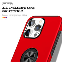 Magnetic Ring Holder Shockproof Cover Case for iPhone 16
