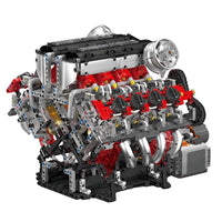 MOULD KING 10130 F488 Supercar V8 Engine With Motor with 2718 Pieces
