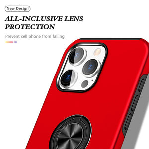 Magnetic Ring Holder Shockproof Cover Case for iPhone 16