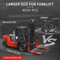 Mould King 17045 Heavy Duty Forklift Building Blocks Kit 1:6 Scale 4579pcs
